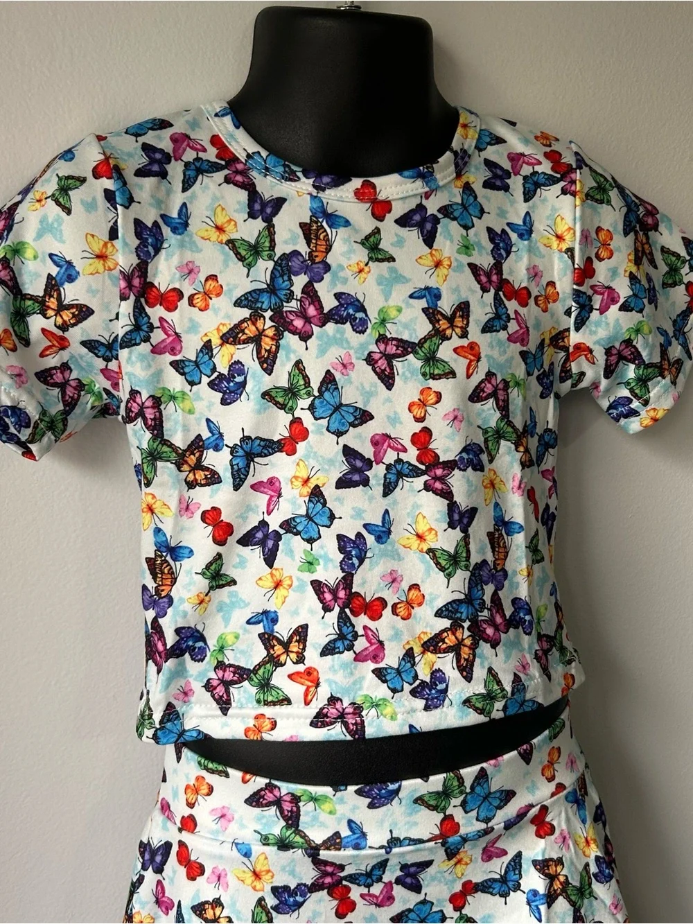 NEW Butterfly 3-Piece Skirt & Top Set Handmade 12T - Picture 9 of 12